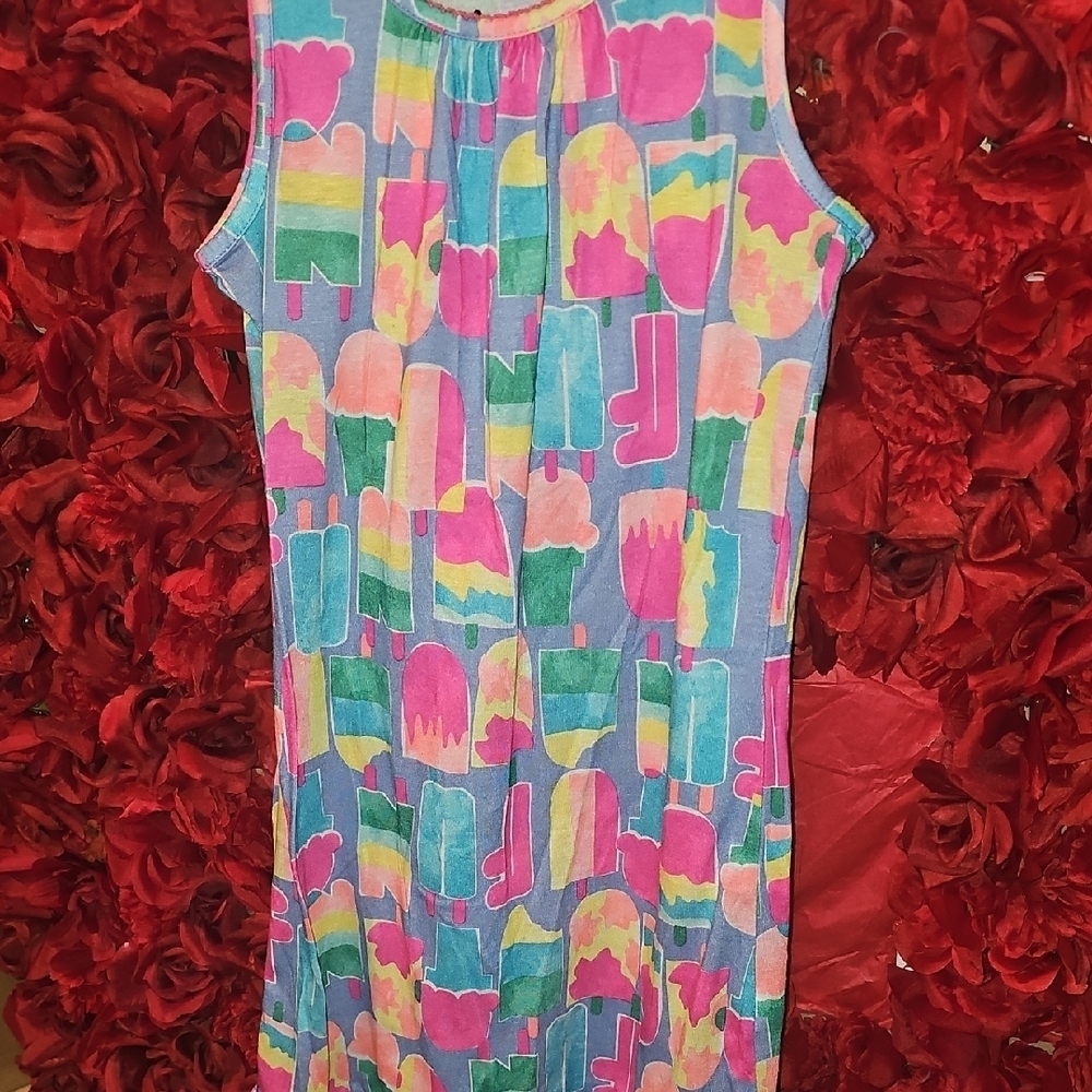 Circo Multicolor Geometric Ice Cream Cone Print Sleepwear Nightgown Size Large